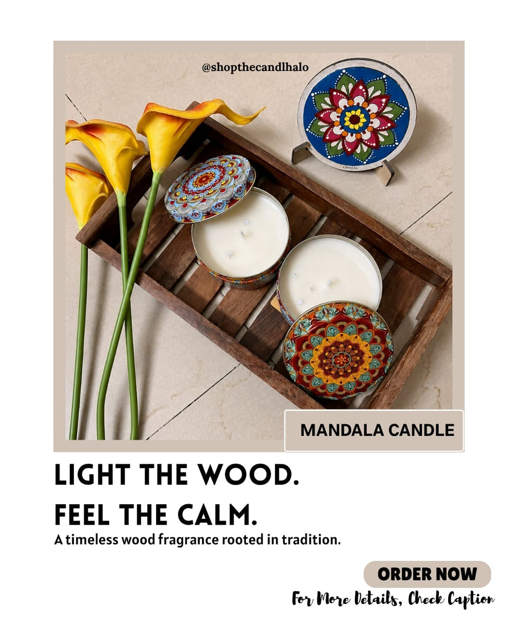 Mandala Candle