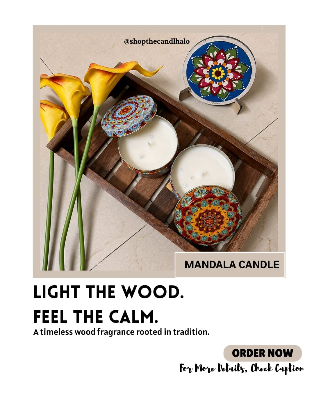 Mandala Candle