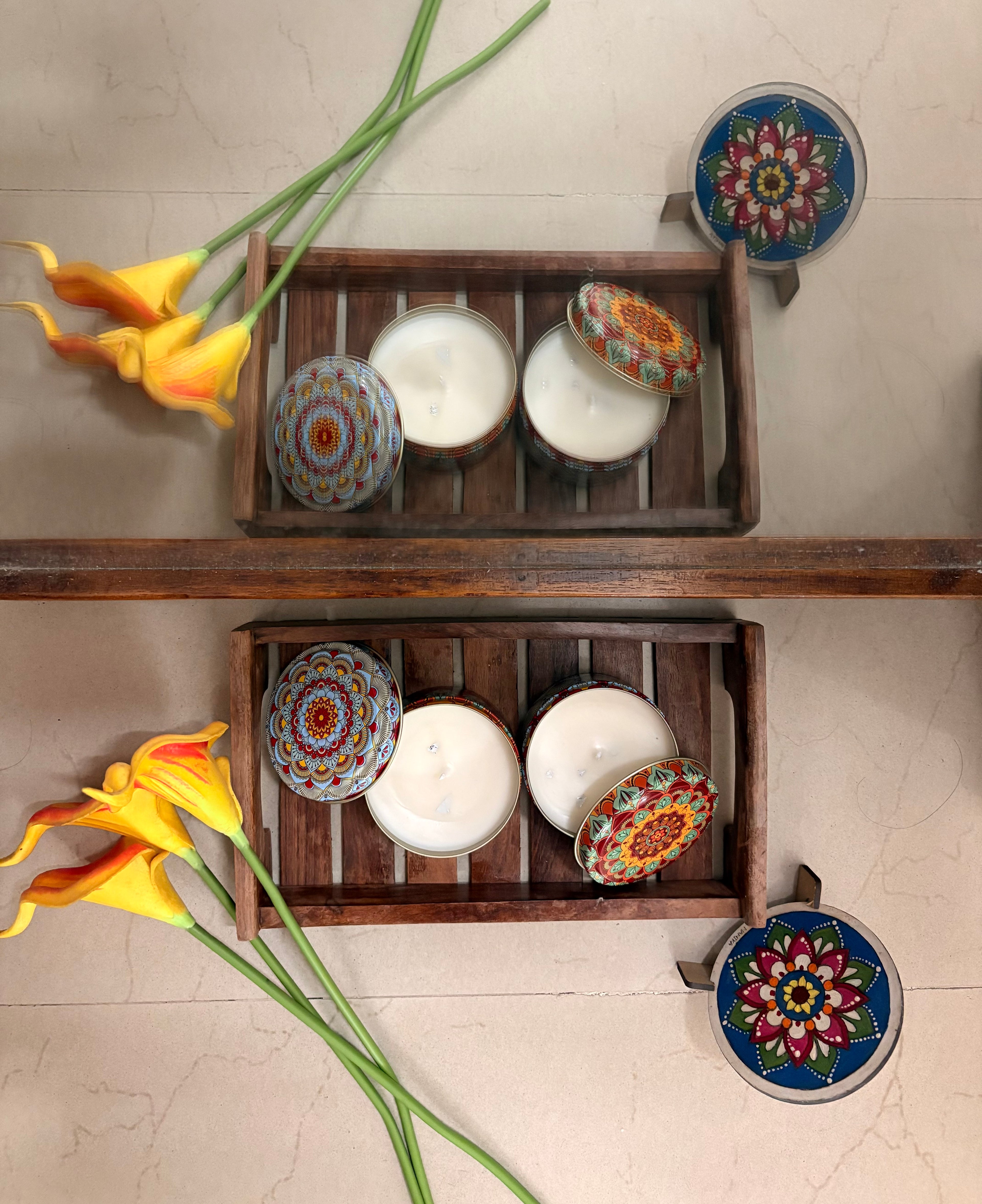 Mandala Candle