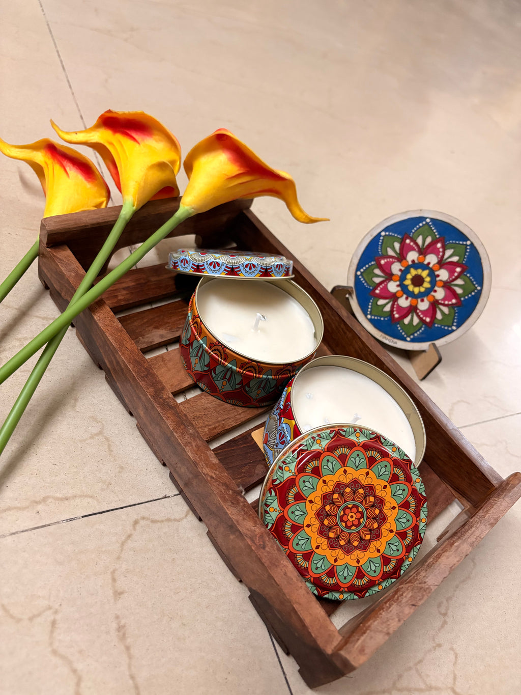 Mandala Candle