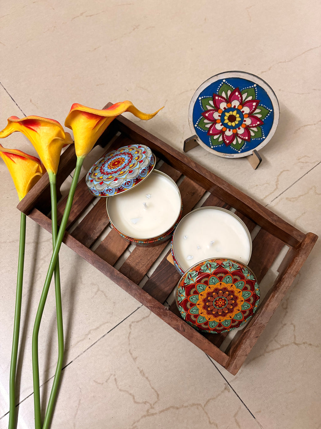 Mandala Candle