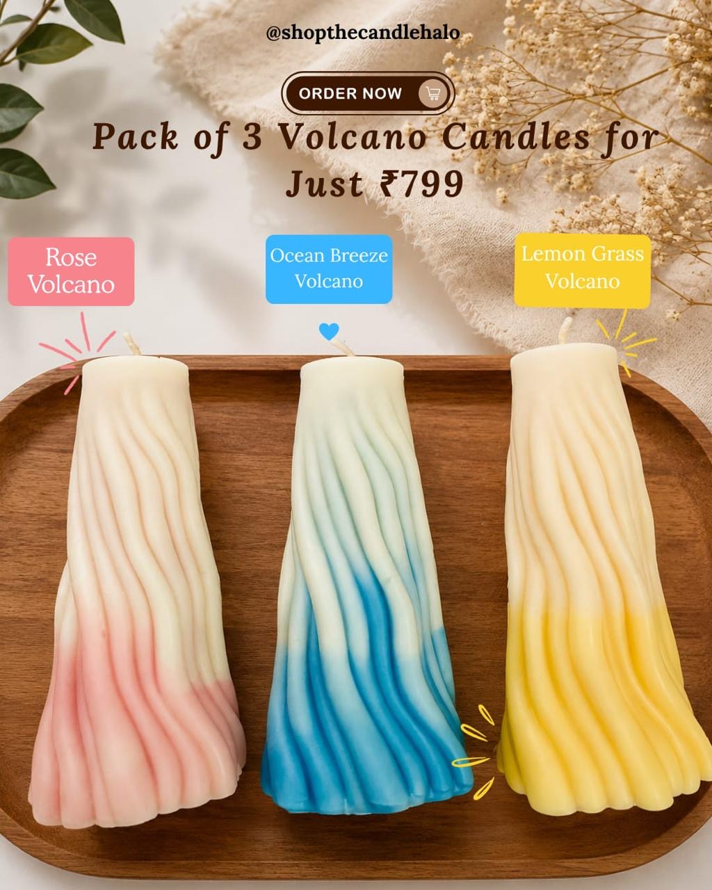 Volcano Candles